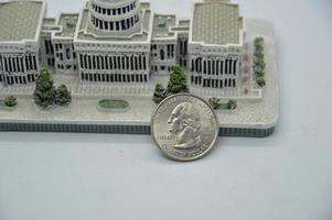 Financial composition with us coin