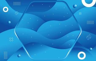 Blue Abstract Wave Background vector