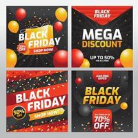 Black Friday Social Media Post vector