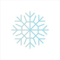 línea de vector de icono de copo de nieve sobre imagen de fondo blanco para web, presentación, logotipo, símbolo de icono.