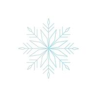 SNOWFLAKE Icon vector Line on white background image for web, presentation, logo, Icon Symbol.