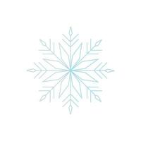 SNOWFLAKE Icon vector Line on white background image for web, presentation, logo, Icon Symbol.