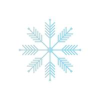 SNOWFLAKE Icon vector Line on white background image for web, presentation, logo, Icon Symbol.