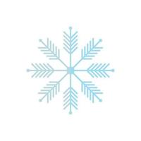 línea de vector de icono de copo de nieve sobre imagen de fondo blanco para web, presentación, logotipo, símbolo de icono.