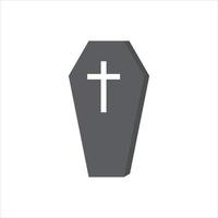 coffin Icon vector Line on white background image for web, presentation, logo, Icon Symbol
