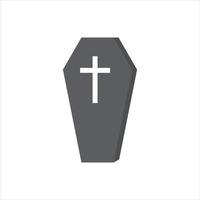 coffin Icon vector Line on white background image for web, presentation, logo, Icon Symbol