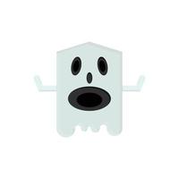 Ghost Haloween Icon vector Line on white background image for web, presentation, logo, Icon Symbol