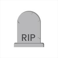 tombstone, graveyard, grave Icon vector Line on white background image for web, presentation, logo, Icon Symbol