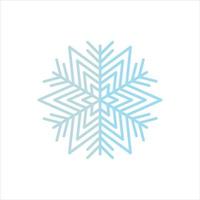 SNOWFLAKE Icon vector Line on white background image for web, presentation, logo, Icon Symbol.