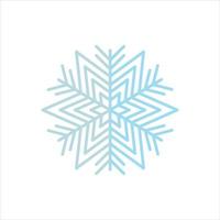 línea de vector de icono de copo de nieve sobre imagen de fondo blanco para web, presentación, logotipo, símbolo de icono.