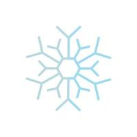 línea de vector de icono de copo de nieve sobre imagen de fondo blanco para web, presentación, logotipo, símbolo de icono.