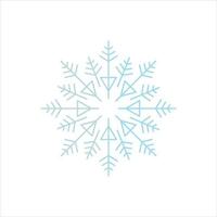SNOWFLAKE Icon vector Line on white background image for web, presentation, logo, Icon Symbol.