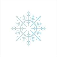 SNOWFLAKE Icon vector Line on white background image for web, presentation, logo, Icon Symbol.