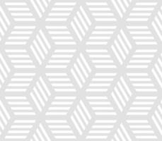 Seamless pattern of linear cube. Endless cubic background. vector