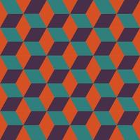 Seamless pattern of colored cubes. Endless multicolored cubic background. Cube pattern. Cube vector. Cube background. Abstract seamless background with cube decoration. vector