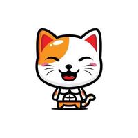 cute cat mascot vector design