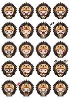 cute hedgehog mascot set design vector