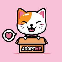 cute cat mascot vector design