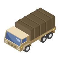 conceptos de camiones militares vector