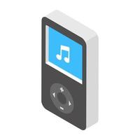 conceptos de reproductor de mp3 vector