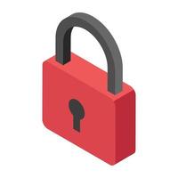 Trendy Padlock Concepts vector