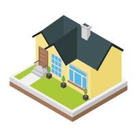 Trendy Villas Concepts vector