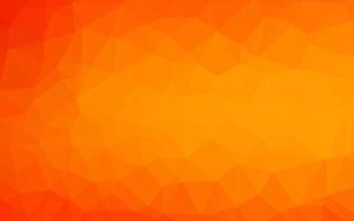 Light Orange vector shining triangular pattern.