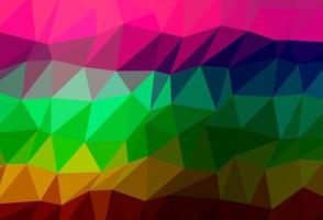 Dark Multicolor, Rainbow vector shining triangular pattern.