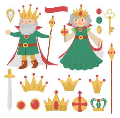 King and queen silhouette 23133650 Vector Art at Vecteezy