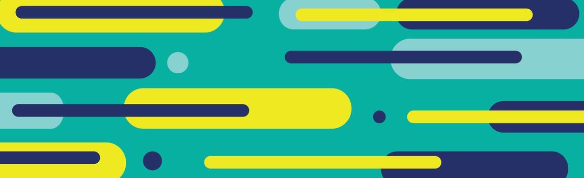 Modern abstraction, composition made of various rounded shapes of lines in color - Vector