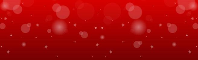 Web template red bokeh panoramic background - Vector