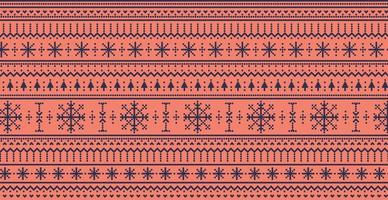 Christmas red panoramic background with drawings and patterns of the holiday - Vector