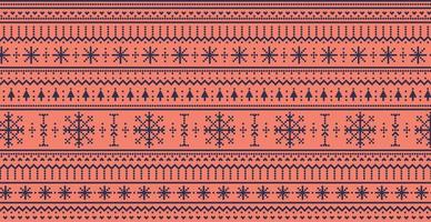 Christmas red panoramic background with drawings and patterns of the holiday - Vector