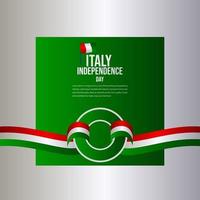 Italy Independence Day Celebration Vector Template Design Illustration