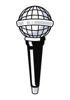 karaoke sphere mic vector