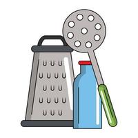 Kitchen utensils and supplies vector