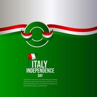 Italy Independence Day Celebration Vector Template Design Illustration