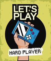 video game lets play vector