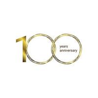 100 Years Anniversary Celebration Vector Template Design Illustration