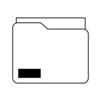 documents folder icon vector