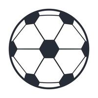soccer balloon line icon vector