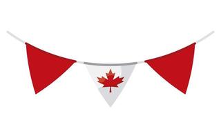 canadian celebration garlands vector
