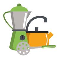 Kitchen utensils and supplies vector