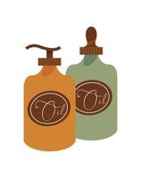 oil products bottles vector