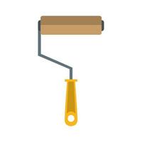 Paint rolling pin construction tool vector