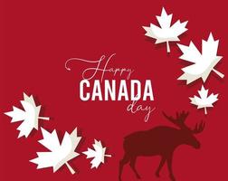 canada day card vector