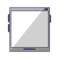 tablet icon cartoon vector