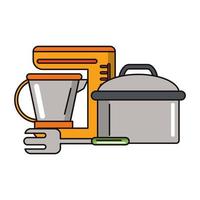 Kitchen utensils and supplies vector