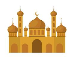 golden taj mahal vector