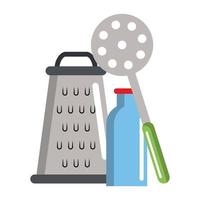 Kitchen utensils and supplies vector